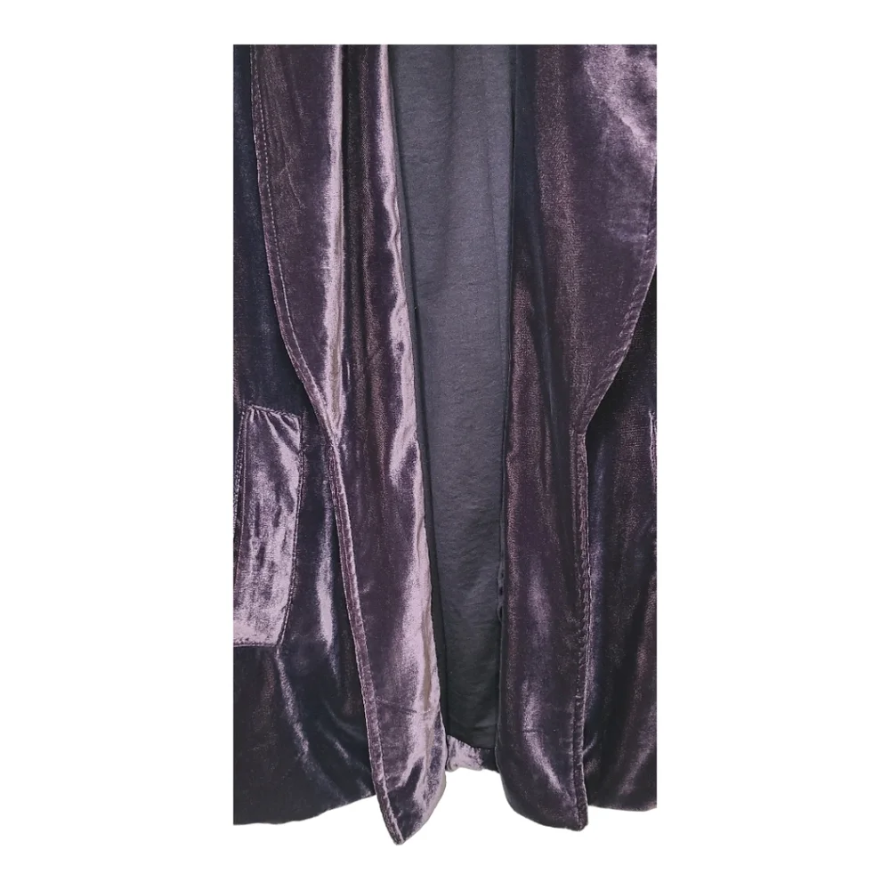 Free People Purple Velvet Blazer Jacket - Picture 8 of 13